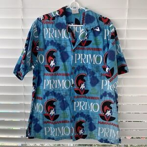 Primo Beer Hawaiian Vintage Hawaiian Shirt Large Go Barefoot